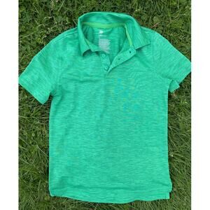 All in Motion Boys Green Golf Polo Shirt Athletic Short Sleeve (SZ M 8/10)